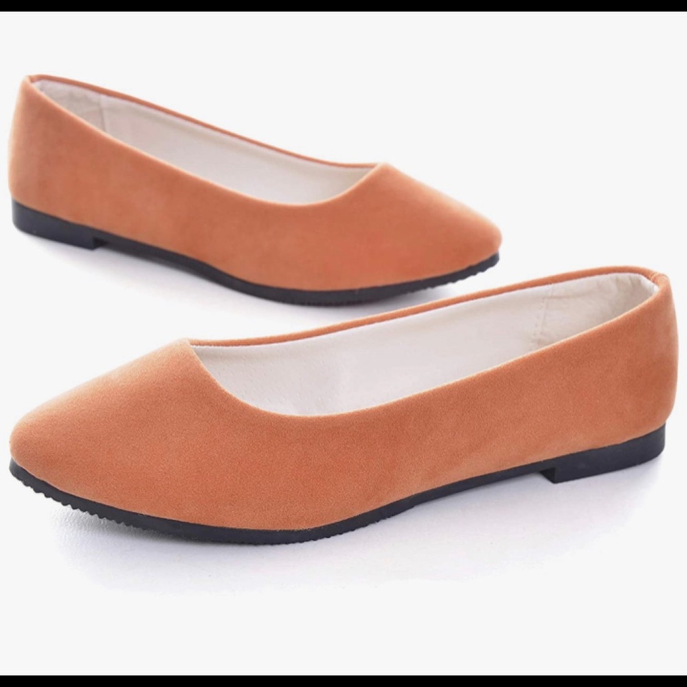 Women's Candy Color Faux Suede Slip On Flats Sz 9